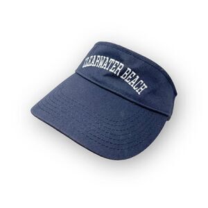 BJR Classic Headwear Clearwater Beach Blue Visor Hat Cap Adjustable OSFM Cotton